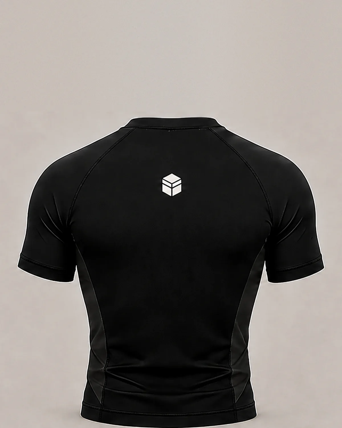 Rashguard de jiu jitsu Essential Black, vista de costas